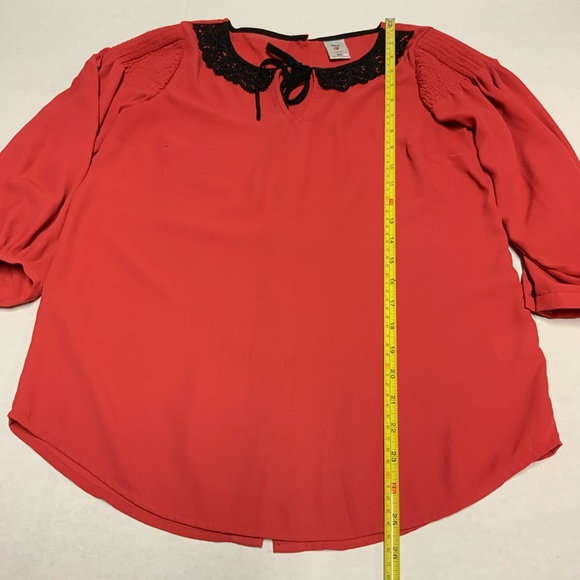 Disney A Collection by Lauren Conrad Red/Black Top - Picture 4 of 8